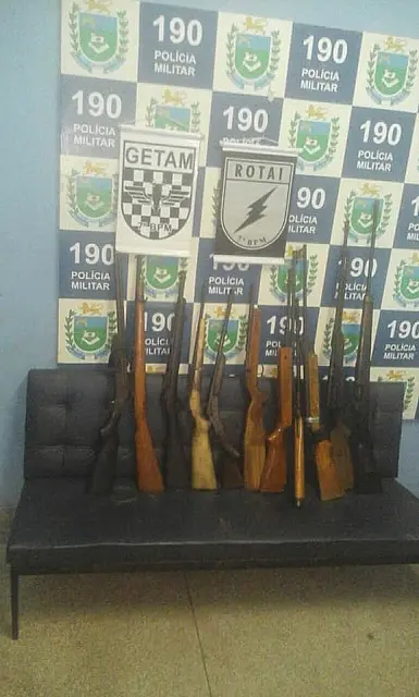 De espingarda a fuzil alemão, PM apreende 11 armas em Aquidauana