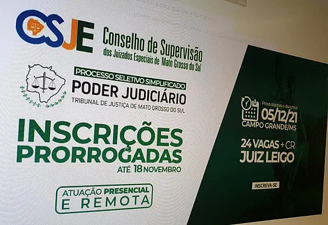 Inscrições do processo seletivo de juízes leigos são prorrogadas