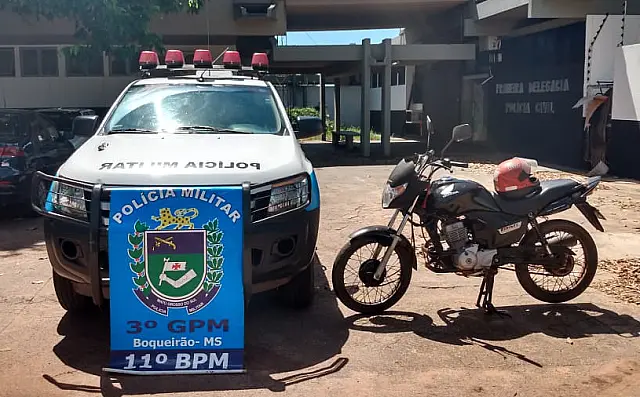 Em rápida ação, PM de Boqueirão recupera moto furtada em Jardim