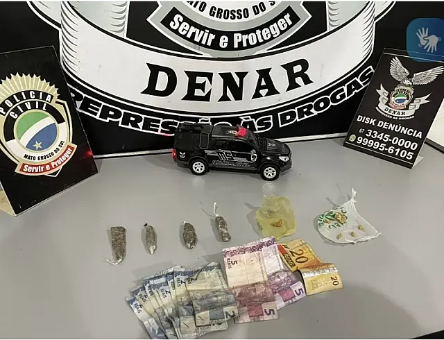 Homem é preso por aliciamento de menor e tráfico de drogas