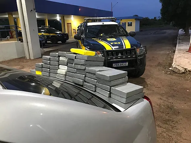 Em Miranda, PRF apreende 46,7 quilos de cocaína a caminho da Capital