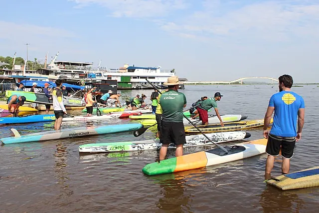 Primeira etapa do Circuito Funec de SUP 2023 reuniu 30 atletas no Porto Geral de Corumbá
