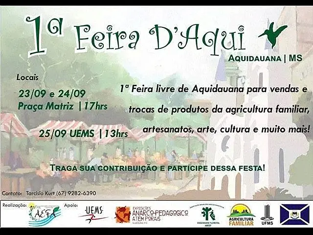 Feira D?Aqui é cancelada nesta quarta-feira por causa do mau tempo
