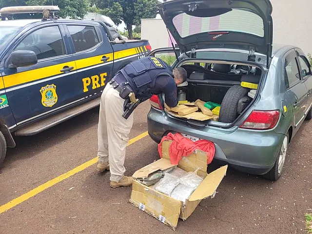 PRF apreende mais de 200 kg de entorpecente na BR-267