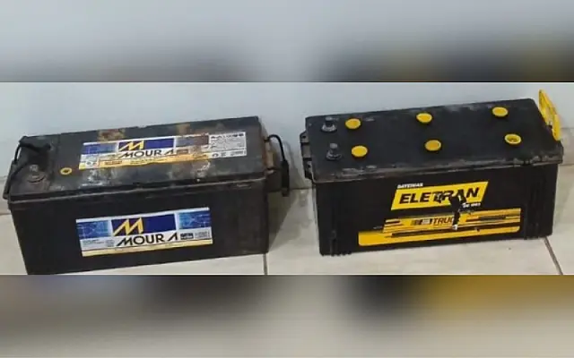 Três são presos por receptação de bateria furtada de caminhão