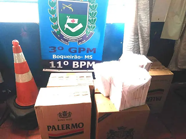 Polícia Militar de Boqueirão faz 2ª apreensão de cigarros paraguaios em menos de 48 horas