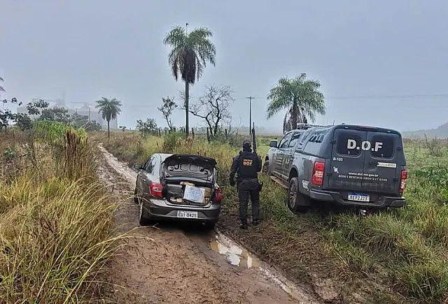 Perseguição termina com dupla presa e mais de 800kg de droga apreendida em Ponta Porã