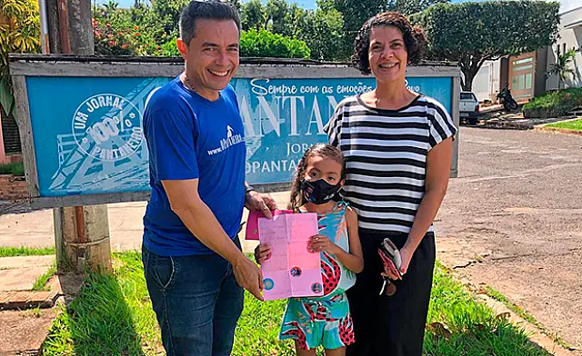 Mini fã agradece apoio do jornal O Pantaneiro para realização do sonho de conhecer DJ Alok