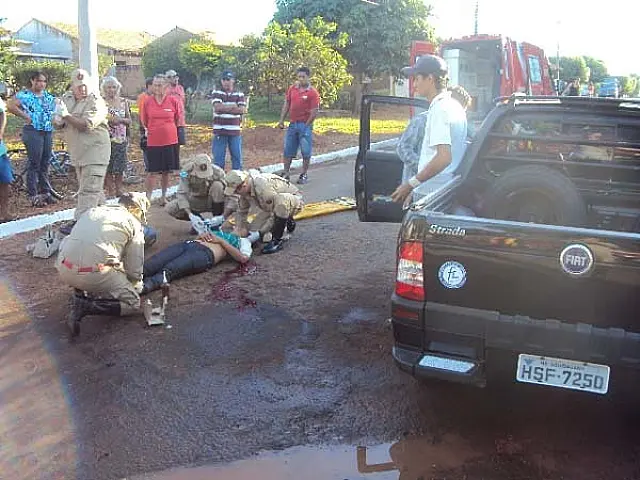 Ciclista de 32 anos é atropelada por carro no Bairro Serraria