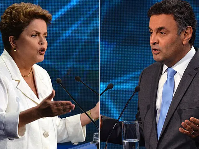 Dilma e Aécio se atacam no primeiro debate do 2º turno na televisão