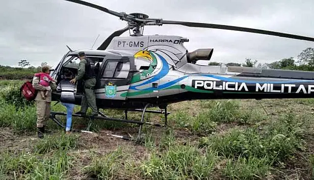 Bebê de 11 meses é resgatado de helicóptero no Pantanal após acidente