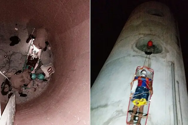 Adolescente de 16 anos é resgatado após cair dentro de caixa d'água