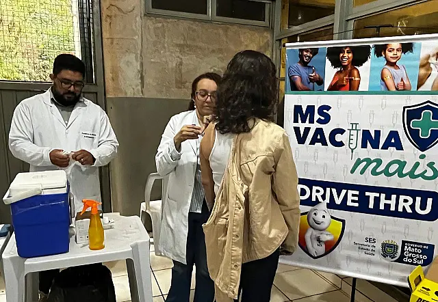 Campanha 'Governo MS Vacina Mais' imuniza 1,5 mil servidores contra Influenza