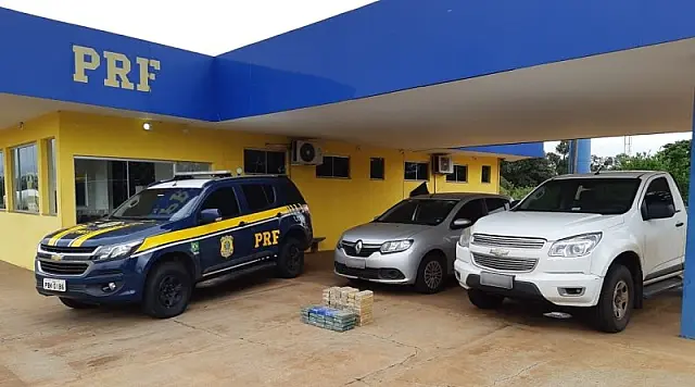 PRF prende traficante e batedor que levavam cocaína pela BR-262