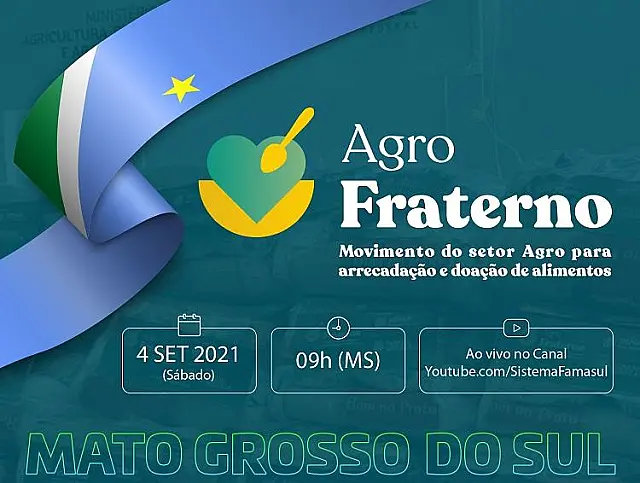 Agro Fraterno arrecadará alimentos para doação