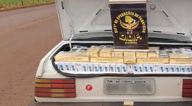 Adolescente foi apreendido com 500 pacotes de cigarros contrabandeados do Paraguai