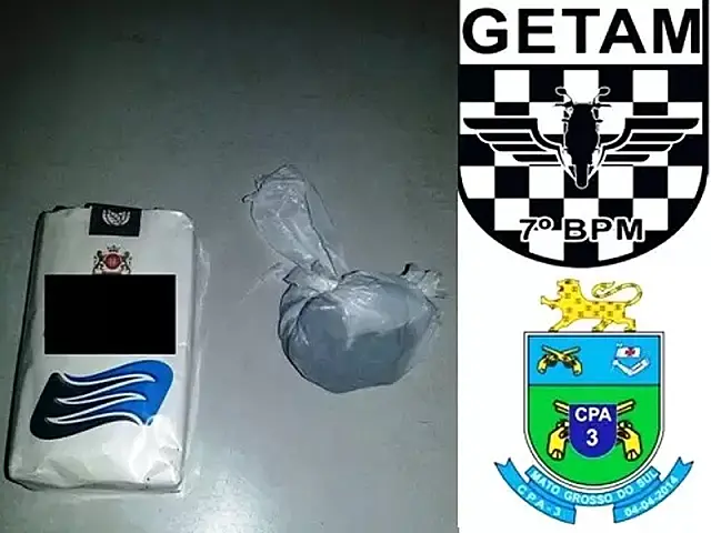 Getam do 7º BPM flagra jovem com maconha no Bairro São Pedro