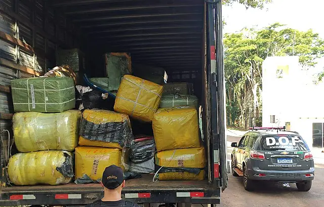 DOF apreende carga milionária de produtos contrabandeados