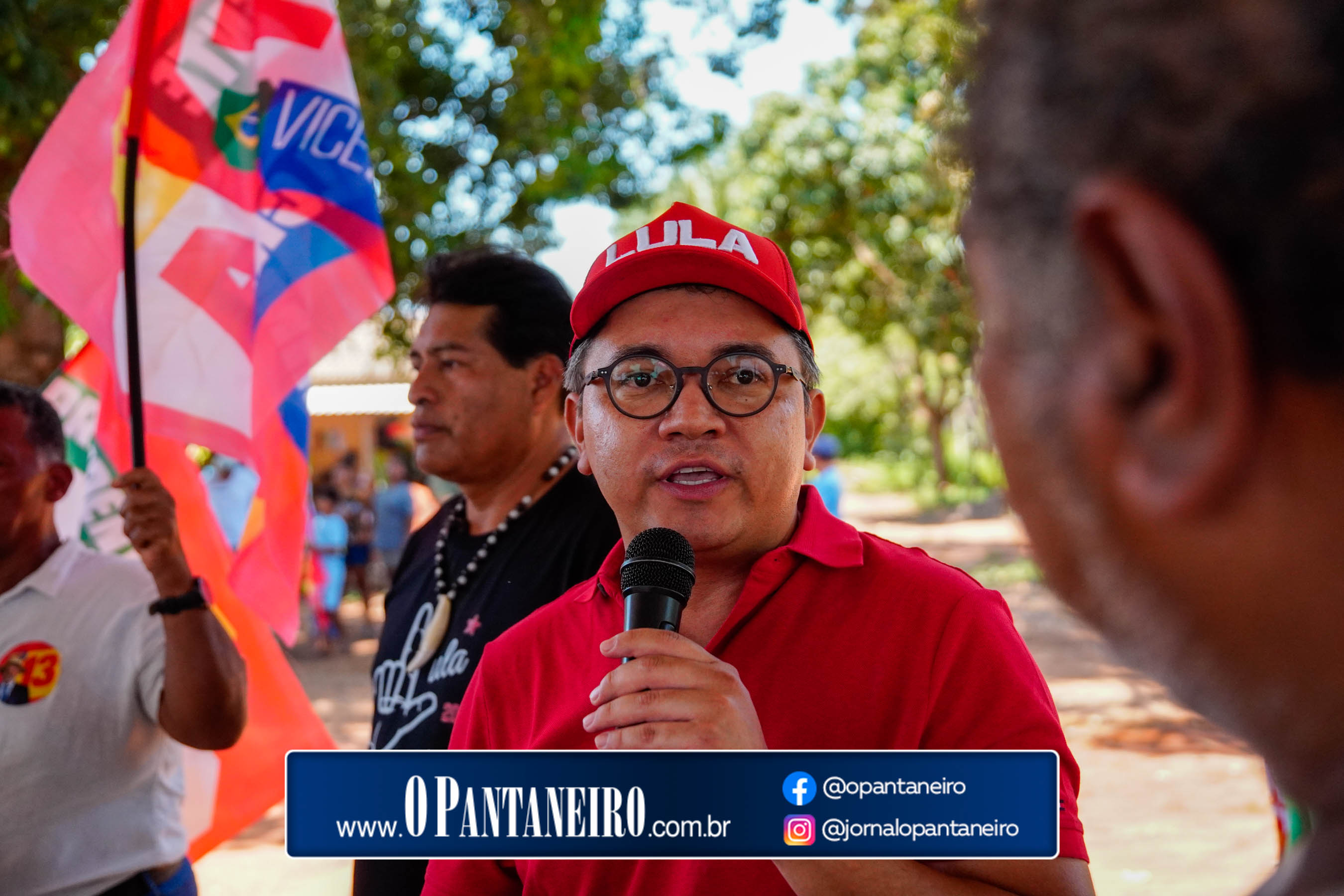 Carreata do Lula em Nioaque - Brejão e cidade O Pantaneiro
