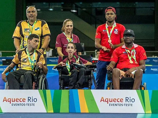 Paratleta da ADD-MS conquista dois ouros em evento teste da bocha nos Jogos Rio 2016