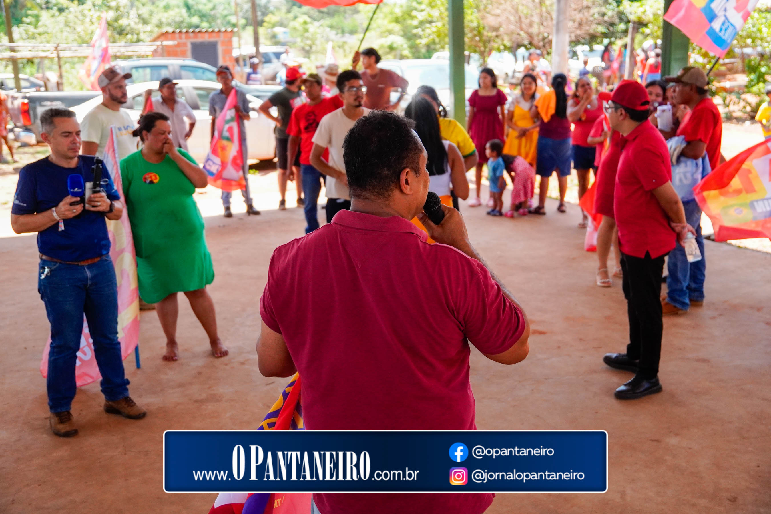 Carreata do Lula em Nioaque - Brejão e cidade O Pantaneiro