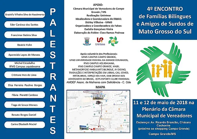 Uníntese promove 4° Encontro de Famílias Bilíngues e Amigos de Surdos de Mato Grosso do Sul