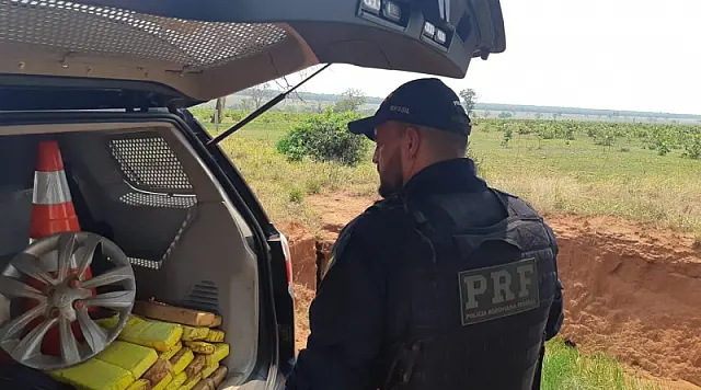 Polícia encontra 26kg de maconha escondidos em vala na MS-473