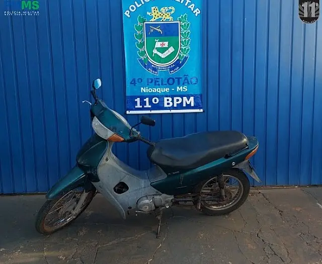 PM recupera moto com registro de furto durante abordagem em Nioaque