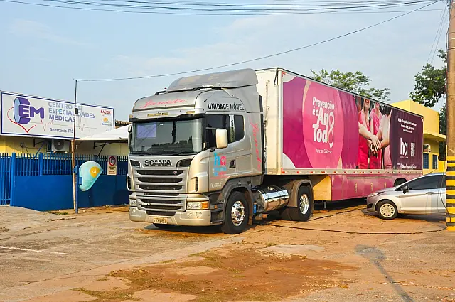 Carreta do Amor oferece Exame de Mamografia em Anastácio