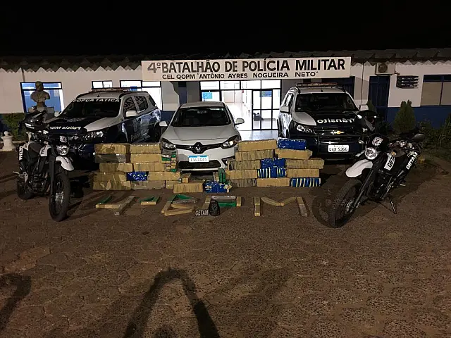 Meia tonelada de maconha é apreendida durante Operação Arrastão