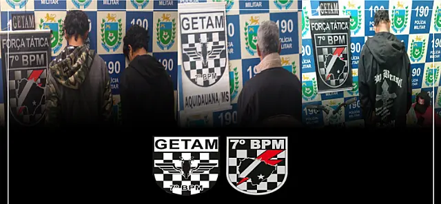 PM prende dois por tráfico, um por furto e captura homem que estava foragido