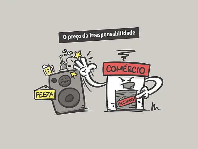 Quem paga é o comércio
