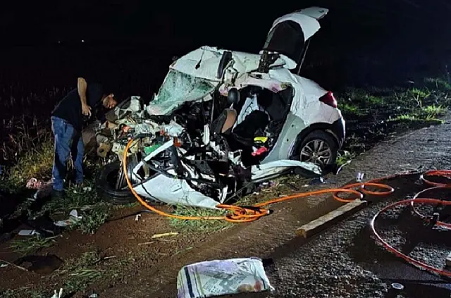 Colisão após atropelamento de anta mata piloto de aviação e adolescente em MS