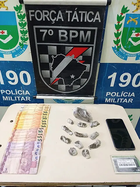 Após denúncia anônima, homem é preso por tráfico de drogas em Aquidauana