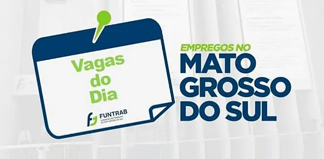 Funtrab oferece 3 vagas de emprego em Jardim e 5 vagas em Guia Lopes da Laguna; confira