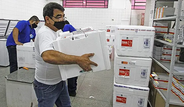 MS recebe mais 65.785 doses de vacina contra a Covid-19