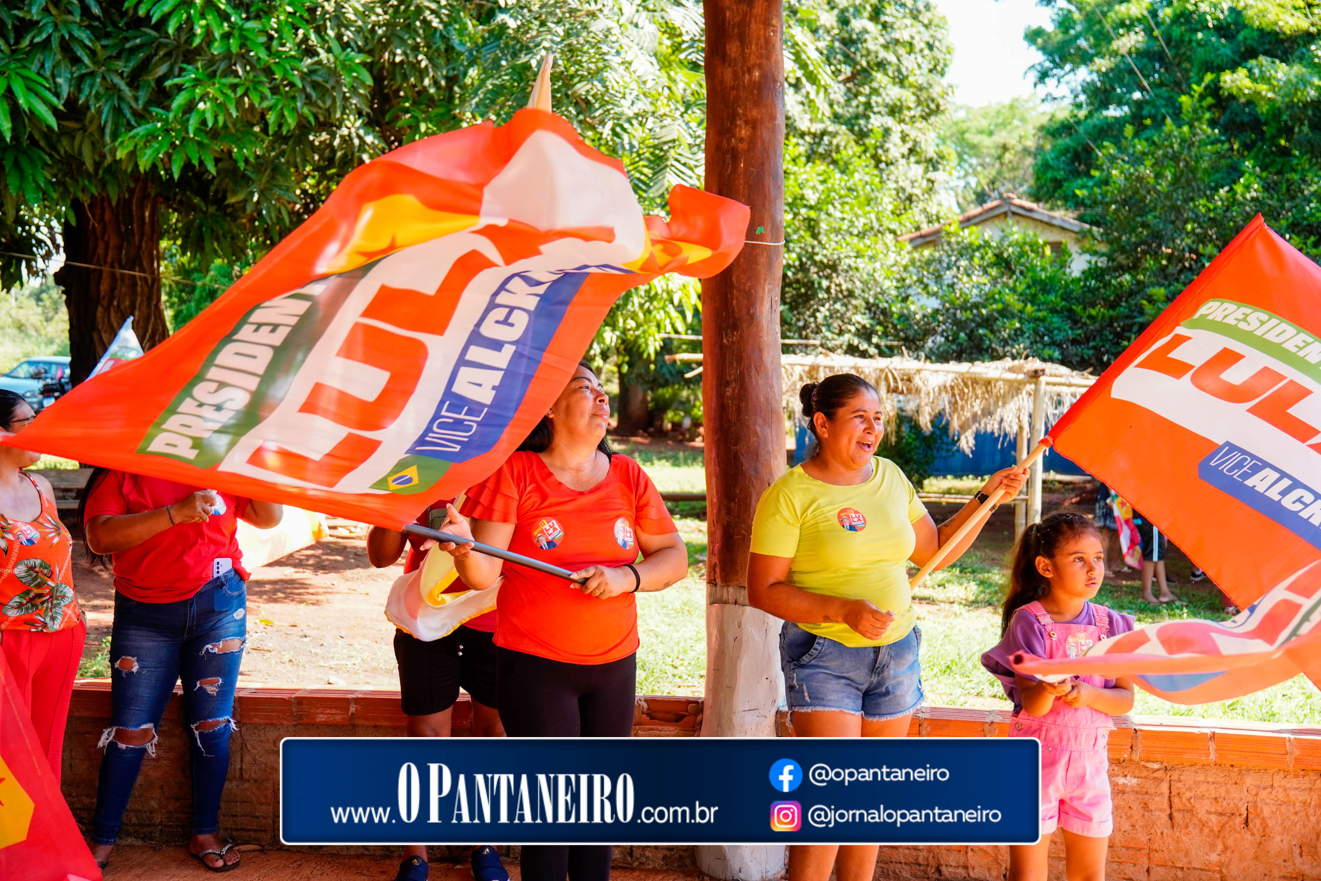 Carreata do Lula em Nioaque - Brejão e cidade O Pantaneiro