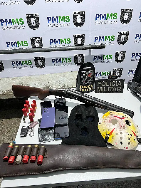 Homem é preso após ameaçar crianças com espingarda em Corumbá