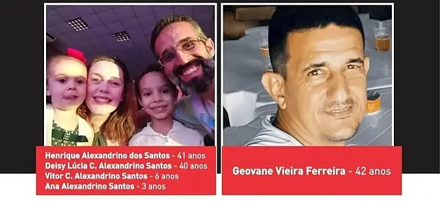Sepultamento de família que morreu em deslizamento será na quarta-feira