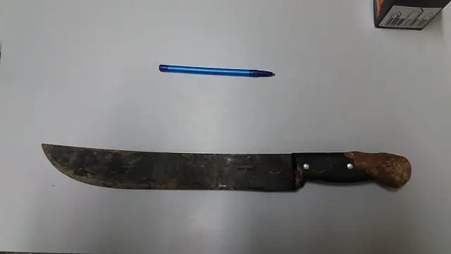 Confusão termina com homem levado para hospital após ser atingido no rosto com facão