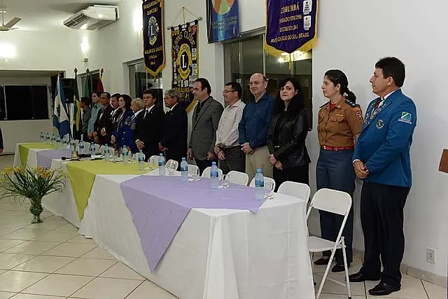 Solenidade de posse da nova diretoria do Lions Clube é realizada em Aquidauana