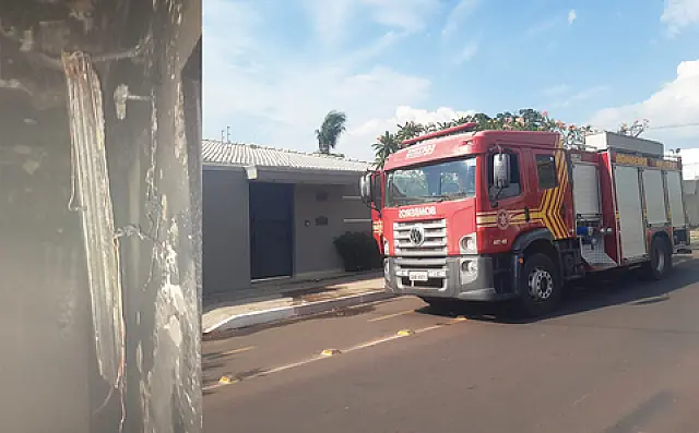 Bombeiros contêm incêndio em residência em Corumbá