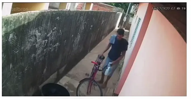 [Vídeo] Homem invade casa, furta bicicleta e acaba preso em Anastácio