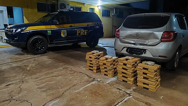 PRF apreende 100 Kg de maconha em Água Clara