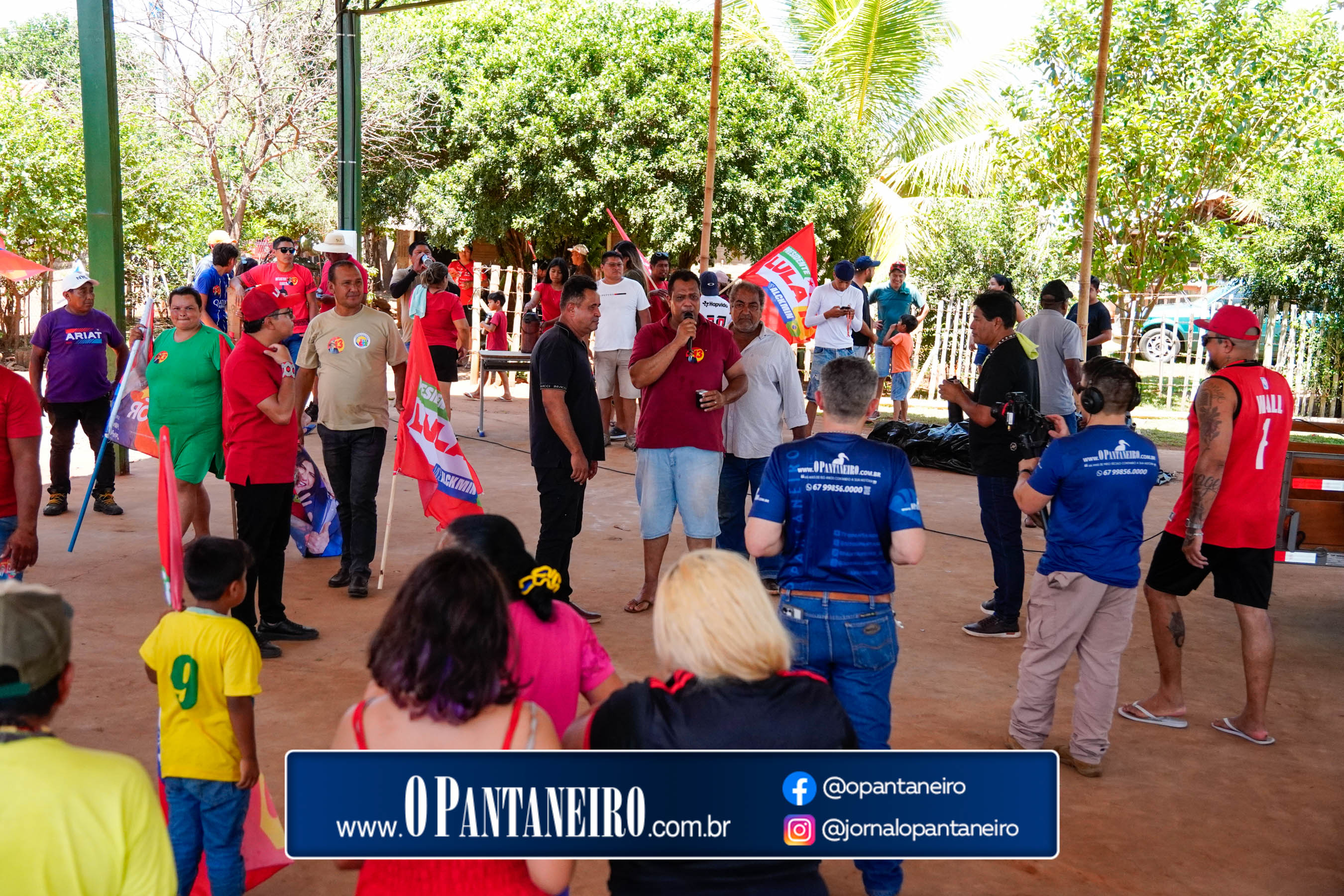 Carreata do Lula em Nioaque - Brejão e cidade O Pantaneiro