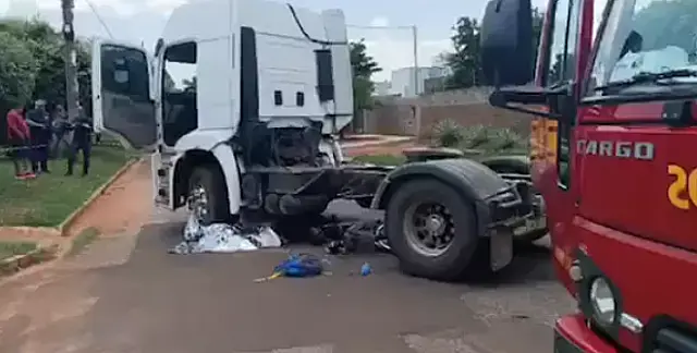 Adolescente morre atropelado por caminhão em Jardim