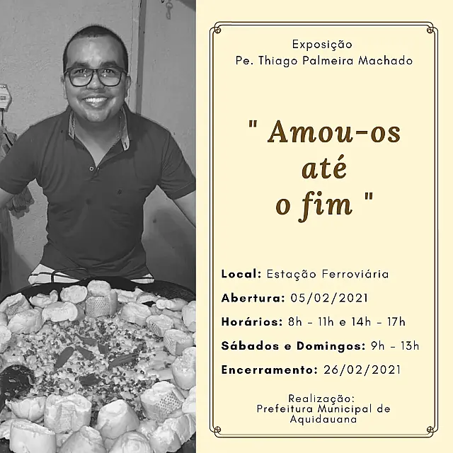 Exposição mostra trajetória do padre Thiago Palmeira Machado