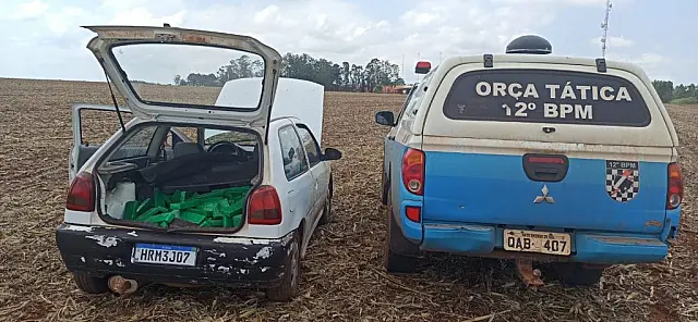 PM prende dois indivíduos com 152 kg de drogas