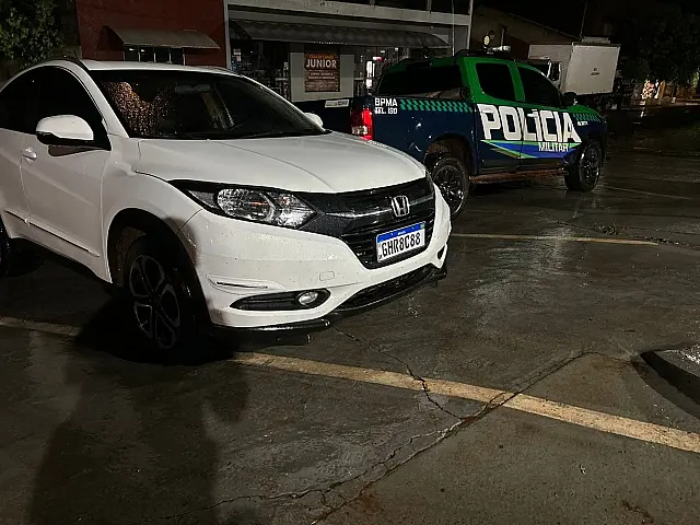 HRV com chassi clonado é encontrado com adolescente pela PMA de Mundo Novo