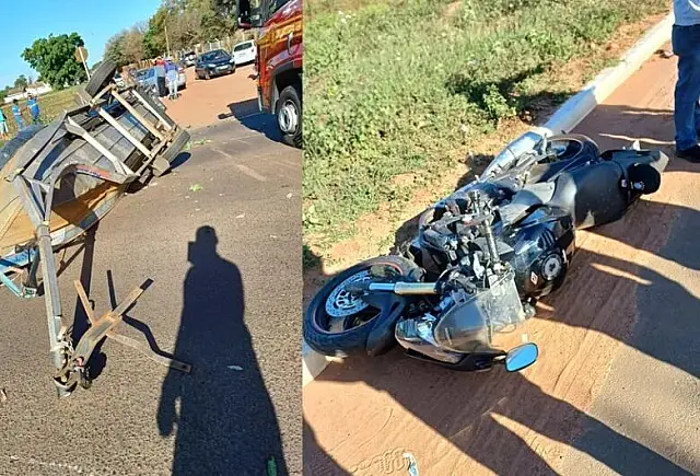 Motociclista morre ao bater em barco que era rebocado por carro em Três Lagoas